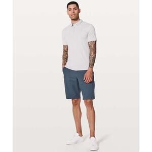 Lululemon Commission Blue Chino Shorts 11" Inseam FLAW Casual Mens Size 36